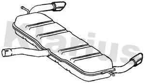 Rear Muffler Exhaust Silencer Back Box Fits Mercedes-benz A-class