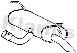 Exhaust Centre Muffler Middle Silencer Fits Nissan Qashqai