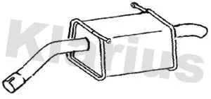 Rear Muffler Exhaust Silencer Back Box Fits Ford Ecosport