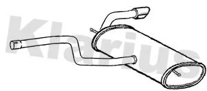 Rear Muffler Exhaust Silencer Back Box Fits Ford Focus