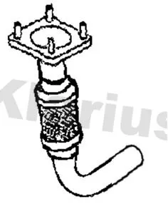 KLARIUS KLARIUS FE1575A Klarius Front Exhaust Pipe For Ford Transit 