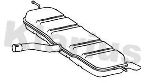 Rear Muffler Exhaust Silencer Back Box Fits Mercedes-benz A-class