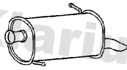 Rear Muffler Exhaust Silencer Back Box Fits Kia Venga