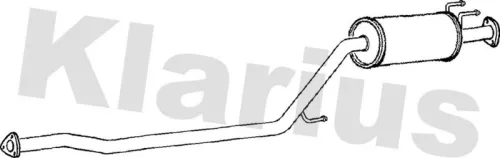 Exhaust Centre Muffler Middle Silencer Fits Honda Civic