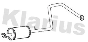 Exhaust Centre Muffler Middle Silencer Fits Kia Niro
