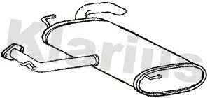 Rear Muffler Exhaust Silencer Back Box Fits Kia Niro