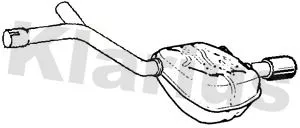 Rear Muffler Exhaust Silencer Back Box Fits Ford Mondeo