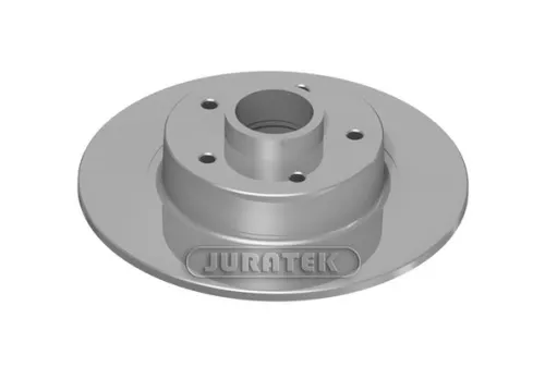 2x Rear Solid Brake Discs Fits Renault Megane 260mm