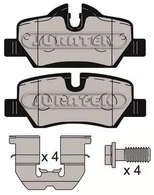 Rear Brake Pad Set Fits Mini Mini