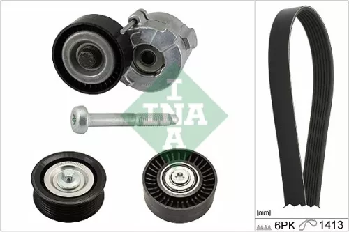 Ina V-ribbed Belt Set Fits Opel Vauxhall Signum Vectra