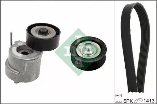 Ina V-ribbed Belt Set Fits Opel Vauxhall Signum Vectra