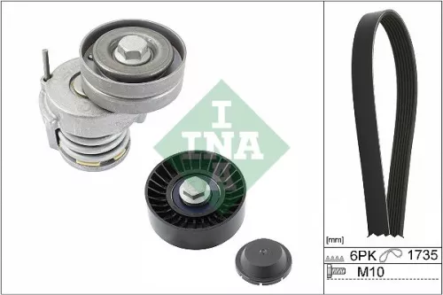Ina V-ribbed Belt Set Fits Audi Seat Skoda Vw Vw (Svw) A1 A3 Altea Altea Xl Eos 