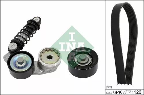 Ina V-ribbed Belt Set Fits Hyundai Kia Ceed I30 I40 Kona Optima Proceed Sportage