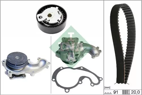 Ina Water Pump & Timing Belt Kit Fits Ford C-max Fiesta Focus Focus C-max Galaxy