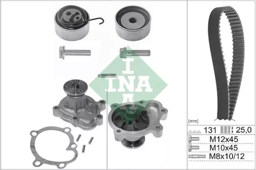 Ina Water Pump & Timing Belt Kit Fits Chevrolet Opel Vauxhall Astra Astra H Clas