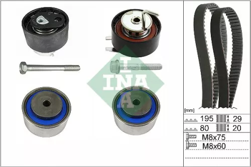 Ina Timing Belt Kit Fits Jaguar Land Rover Discovery Range Rover Range Rover Spo
