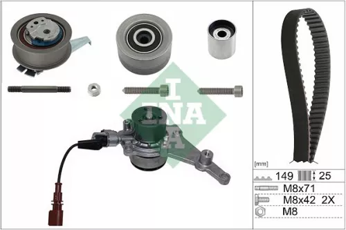 Ina Water Pump & Timing Belt Kit Fits Audi Cupra Seat Skoda Vw A3 A4 A4 Allroad 