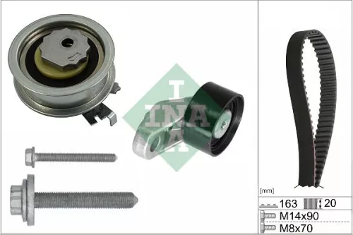 Ina Timing Belt Kit Fits Audi Seat Skoda Vw A1 A1 City Carver A3 Arona Ateca Fab