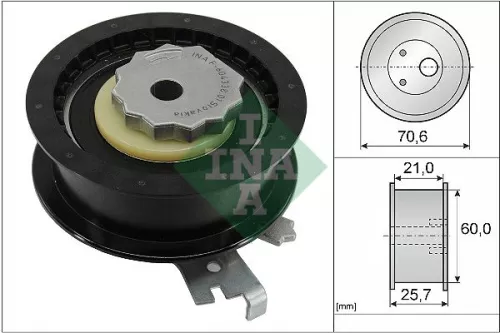 Ina Tensioner Pulley Timing Belt Fits Audi Audi (Faw) Cupra Ford Seat Skoda Skod