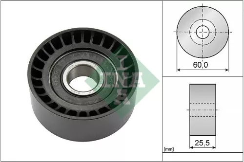 Ina Deflection/guide Pulley V-ribbed Belt Fits Dacia Ford Ford (Changan) Mitsubi