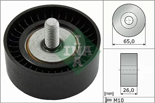 Ina Deflection/guide Pulley V-ribbed Belt Fits Audi Skoda Vw Vw (Faw) Vw (Svw) A