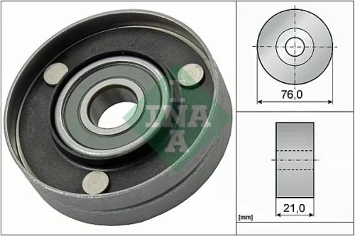 Ina Deflection/guide Pulley V-ribbed Belt Fits Audi Audi (Faw) Vw A5 A6 A6 Allro