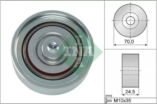 Ina Deflection/guide Pulley V-ribbed Belt Fits Citroën Mitsubishi Peugeot 4008 A