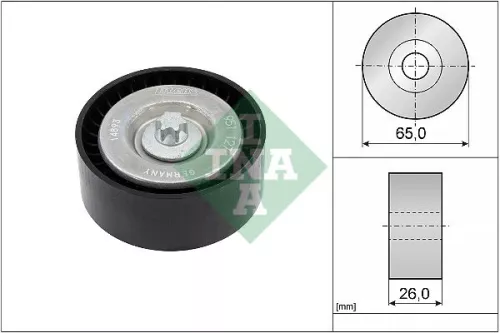 Ina Deflection/guide Pulley V-ribbed Belt Fits Mercedes Mercedes (Bbdc) C-class 