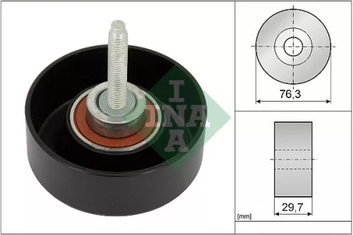 Ina Deflection/guide Pulley V-ribbed Belt Fits Ford Ford (Changan) Fiesta Maveri