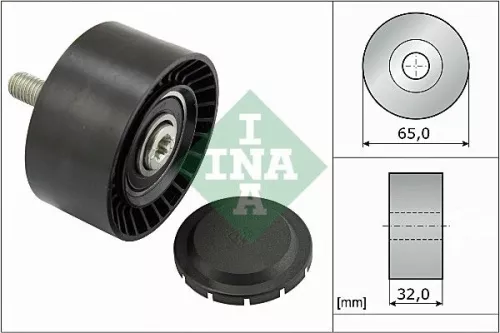 Ina Deflection/guide Pulley V-ribbed Belt Fits Alpina Bmw  1  2  3  3 Series  4 