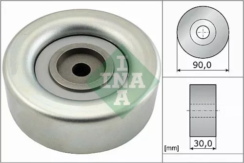 Ina Deflection/guide Pulley V-ribbed Belt Fits Mitsubishi Galant Grandis Lancer 