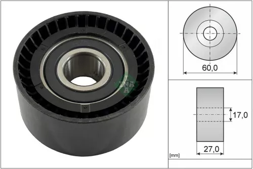 Ina Deflection Pulley/guide Pulley Timing Belt Fits Polestar Volvo Volvo Asia Po