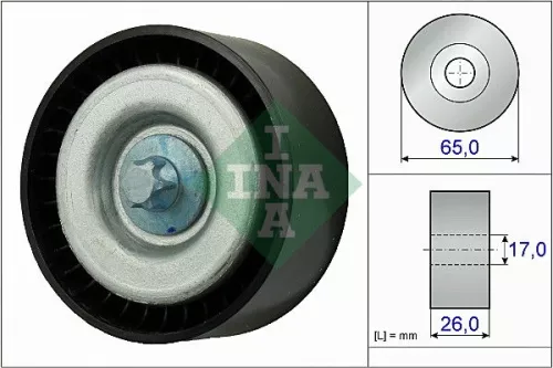 Ina Deflection/guide Pulley V-ribbed Belt Fits Mercedes C-class Clk Cls E-class 