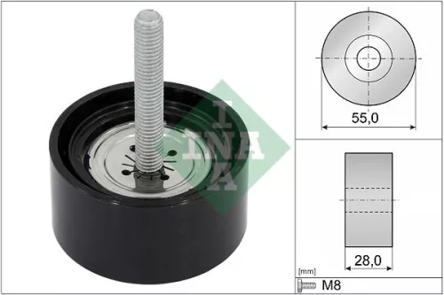 Ina Deflection/guide Pulley V-ribbed Belt Fits Opel Vauxhall Astra Astra J Casca