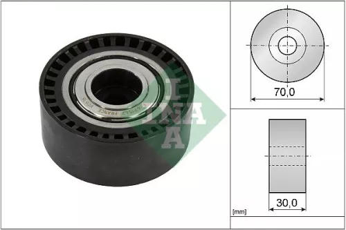 Ina Deflection/guide Pulley V-ribbed Belt Fits Mercedes Mercedes (Bbdc) A-class 