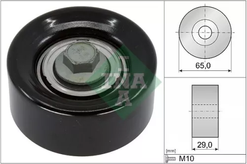 Ina Deflection/guide Pulley V-ribbed Belt Fits Hyundai Kia Ceed I30 I40 Kona Opt