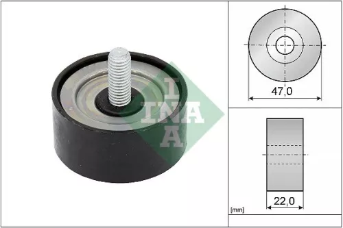 Ina Deflection/guide Pulley V-ribbed Belt Fits Mercedes Mercedes (Bbdc) A-class 