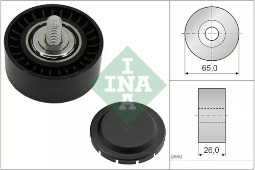 Ina Deflection/guide Pulley V-ribbed Belt Fits Audi A6 A6 Allroad A7 A8 Q7 Q8