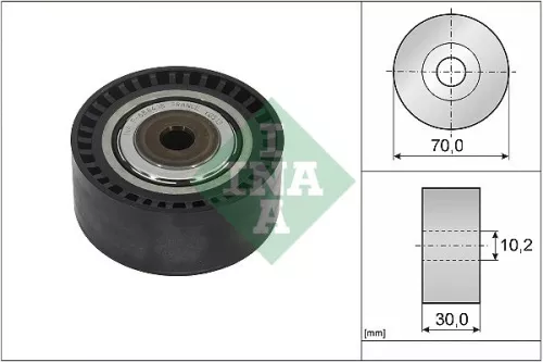 Ina Deflection/guide Pulley V-ribbed Belt Fits Mercedes A-class B-class Cla Gla 
