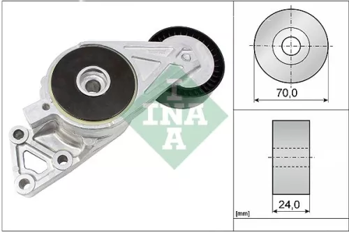 Ina Belt Tensioner V-ribbed Belt Fits Audi Seat Skoda Skoda (Svw) Vw Vw (Faw) Vw