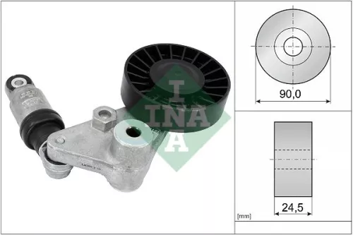 Ina Belt Tensioner V-ribbed Belt Fits Chevrolet Opel Saab Vauxhall 9-3 9-5 Astra