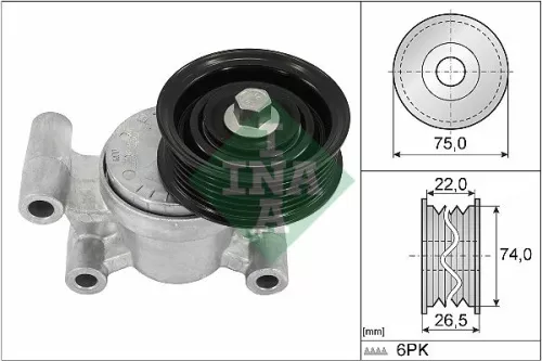 Ina Belt Tensioner V-ribbed Belt Fits Mazda Mazda (Changan) 3 5