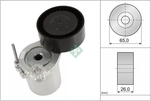 Ina Belt Tensioner V-ribbed Belt Fits Mercedes Mercedes (Bbdc) C-class Cls E-cla