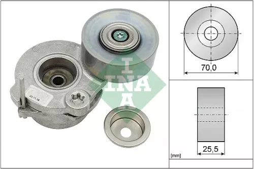 Ina Belt Tensioner V-ribbed Belt Fits Audi Vw A8 Amarok Q7 Q8 Touareg