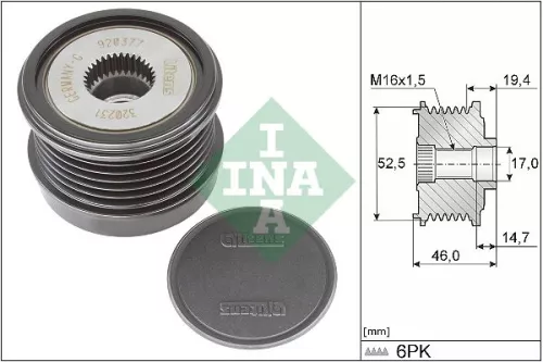 Ina Alternator Freewheel Clutch Fits Mercedes Mercedes (Bbdc) C-class Cls E-clas