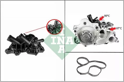 Ina Water Pump Engine Cooling Fits Audi Vw A3 Golf Passat