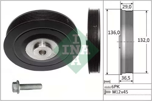 Ina Belt Pulley Set Crankshaft Fits Renault 19 21 Clio Kangoo Megane Rapid Scéni