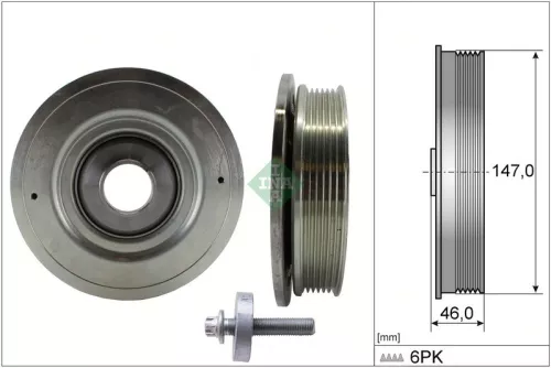 Belt Pulley Set, crankshaft