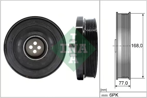 Ina Crankshaft Belt Pulley Fits Bmw 1  3  5  X1  X3