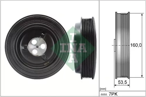 Ina Belt Pulley Crankshaft Fits Ford Transit